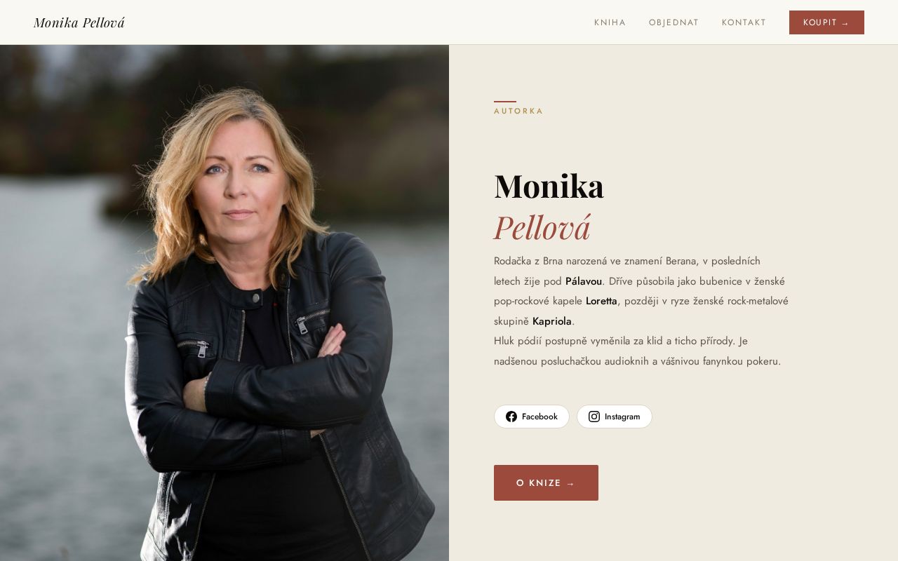 Náhled webu monikapellova.cz